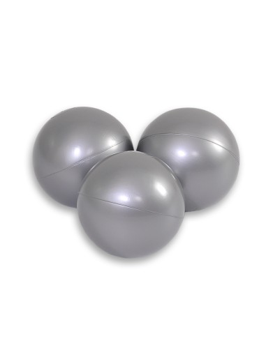 Plastic balls for the dry pool 50pcs - silver