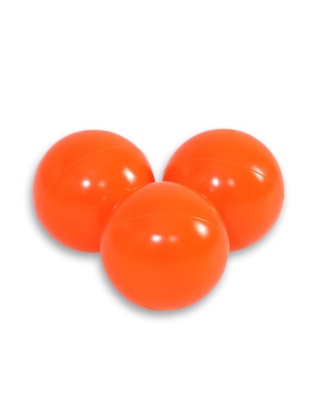 Plastic balls for the dry pool 50pcs - neon orange