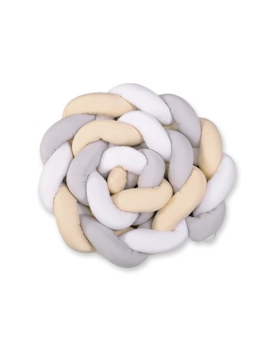 Knot bumper XXL- white-gray-beige