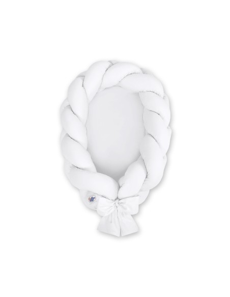 Braided baby nest 2 in 1 - white