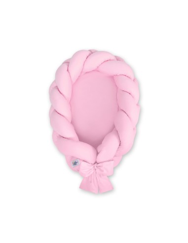 Braided baby nest 2 in 1 - pink