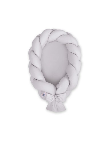 Braided baby nest 2 in 1 - gray