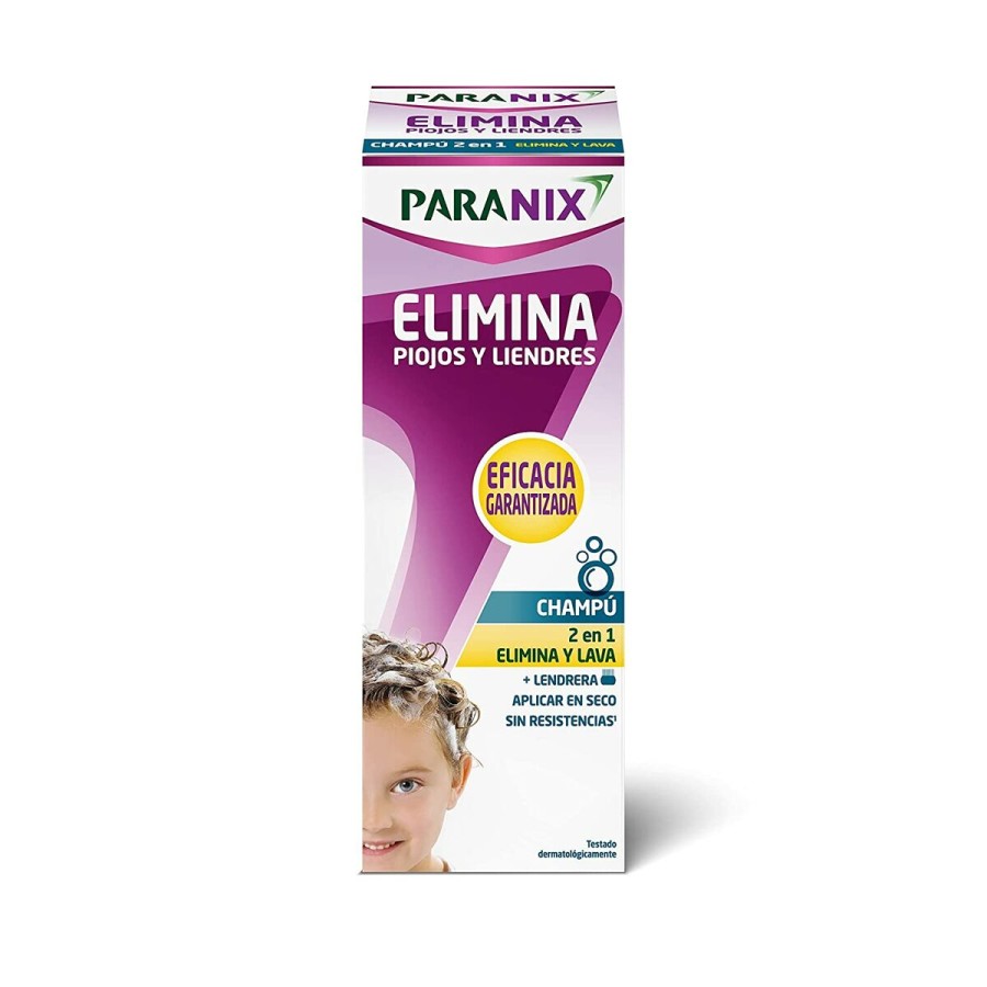 Anti-Lice Shampoo Paranix Elimina Piojos Y Liendres Champú Lote 2-in-