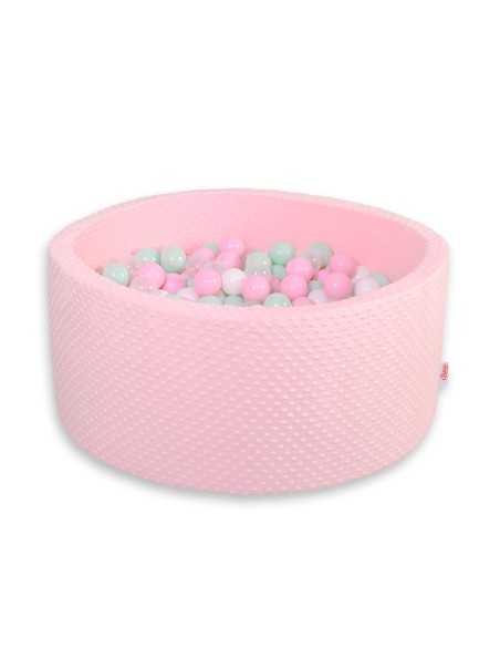 Ball-pit minky H-40 cm with balls 200pcs- pink