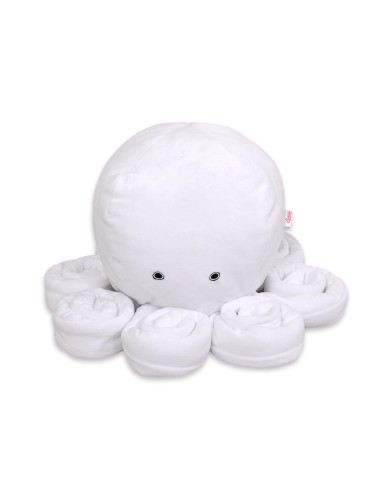 Cuddly octopus big - white - smooth minky