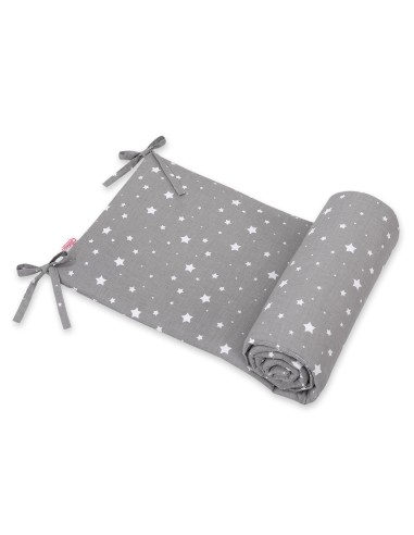 Universal bumper for cot - mini stars white