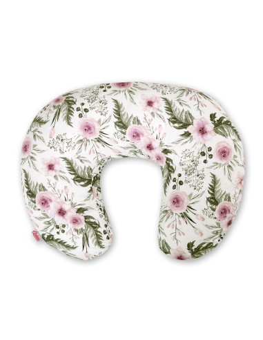 Feeding pillow - peony flower pink