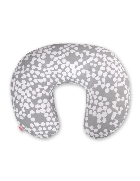 Feeding pillow - bubbles gray