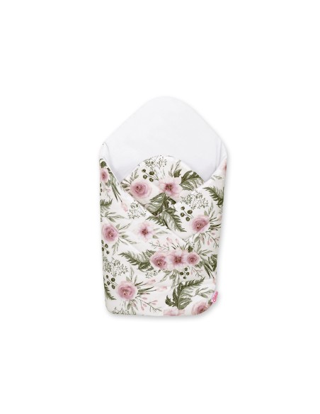 Baby nest with stiffening - peony flower pink/white