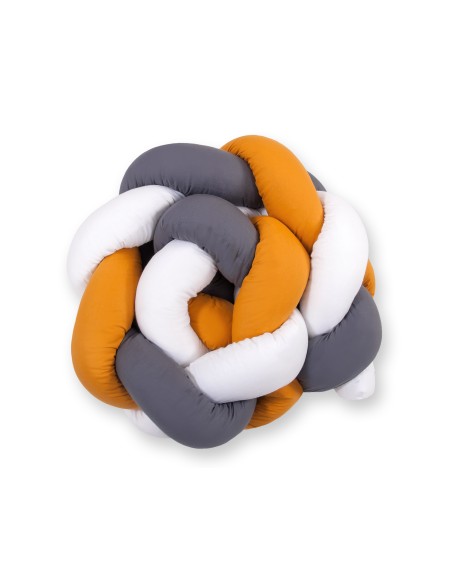 Knot bumper- white-honey yellow-anthracite