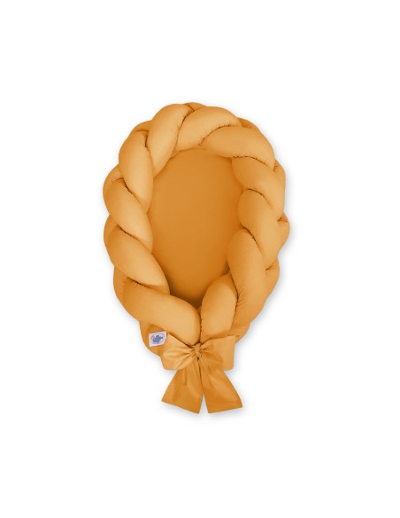 Braided baby nest 2 in 1 - honey yellow