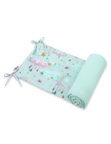 Universal bumper for cot - moons mint