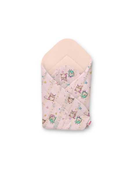 Baby nest - owls cream-mint/powder pink