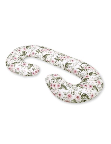 Maternity Support Pillow C - peony flower pink