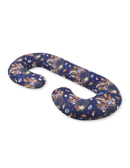 Maternity Support Pillow C - dream catchers dark blue