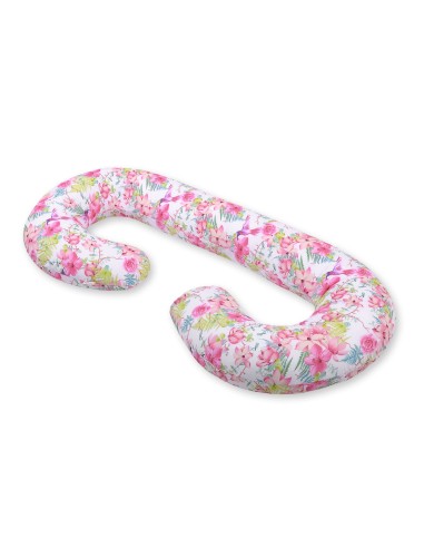 Maternity Support Pillow C - hummingbirds in flowers