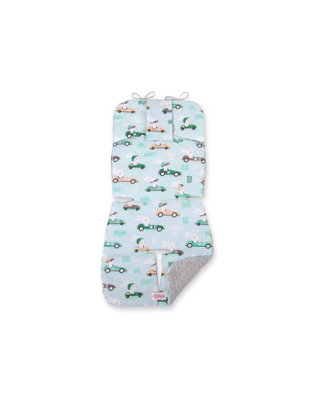 Double-sided cart insert BOBONO - mint rabbits/gray