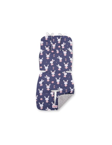 Double-sided cart insert BOBONO - rabbits navy blue/gray