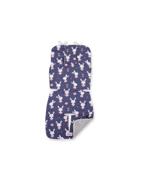 Double-sided cart insert BOBONO - rabbits navy blue/gray