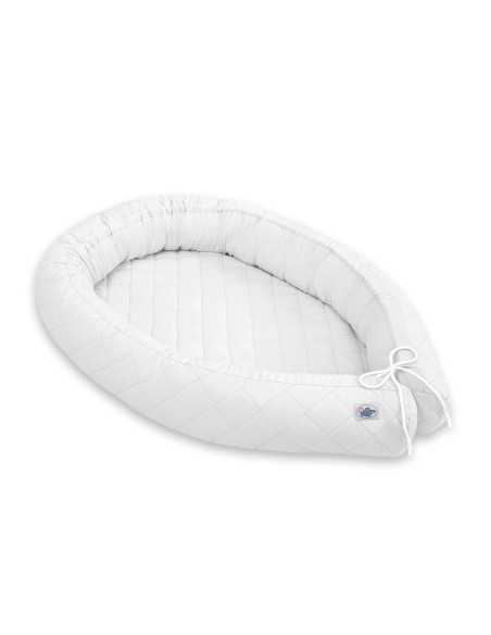 Baby nest quilted - white