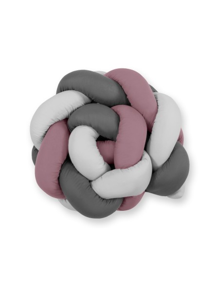 Knot bumper- pastel blue - gray - anthracite