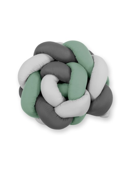 Knot bumper- pastel green - gray - anthracite