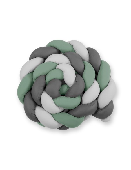 Knot bumper XXL- pastel green - gray - anthracite