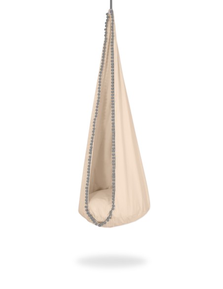 Hanging swing hammock cocoon - beige