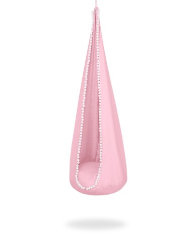 Hanging swing hammock cocoon - pink