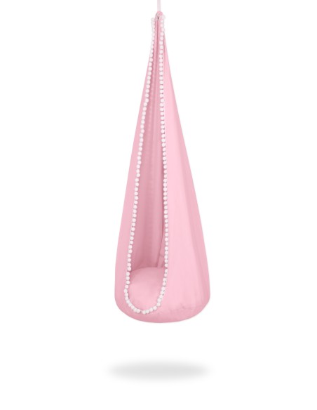 Hanging swing hammock cocoon - pink