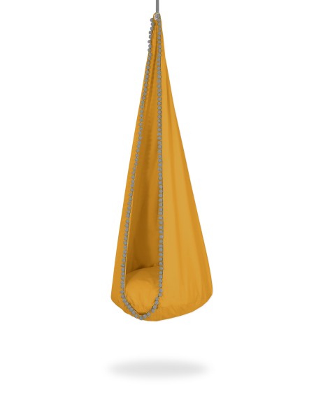 Hanging swing hammock cocoon - honey yellow