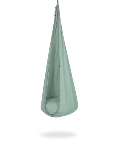 Hanging swing hammock cocoon - pastel green