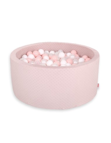 Ball-pit minky H-40 cm with balls 200pcs- blush