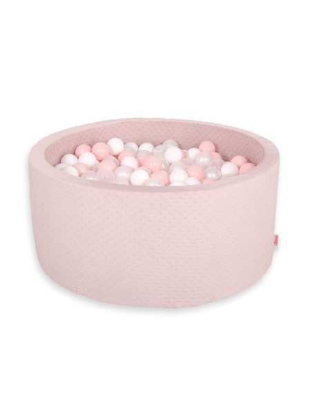 Ball-pit minky H-40 cm with balls 200pcs- blush