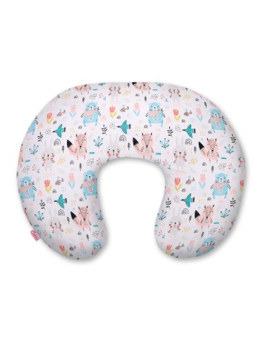 Feeding pillow - blue teddy bears