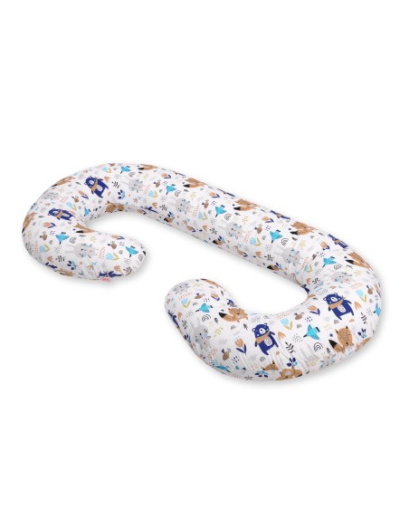 Maternity Support Pillow C - navy blue bears