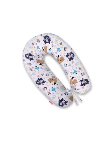 Multifunctional pregnancy pillow Longer - navy blue bears