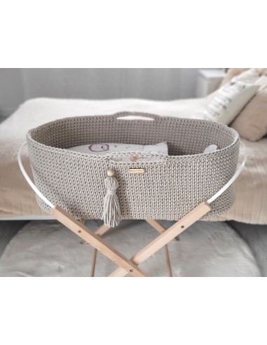 Moses basket BOHO Handmade - light beige