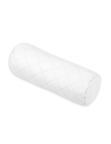 Decorative roller pillow - white