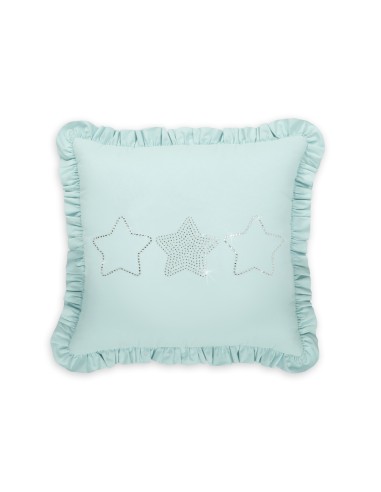 Decorative pillow with application - mint