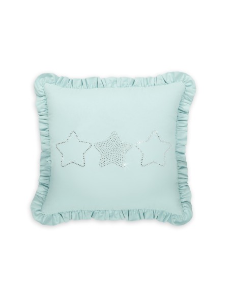 Decorative pillow with application - mint