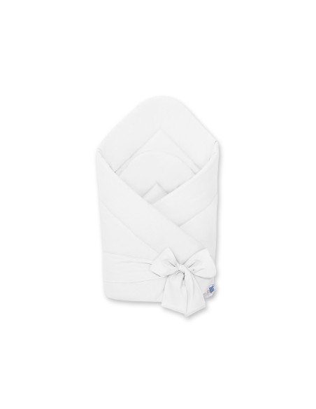 Baby nest with bow - white