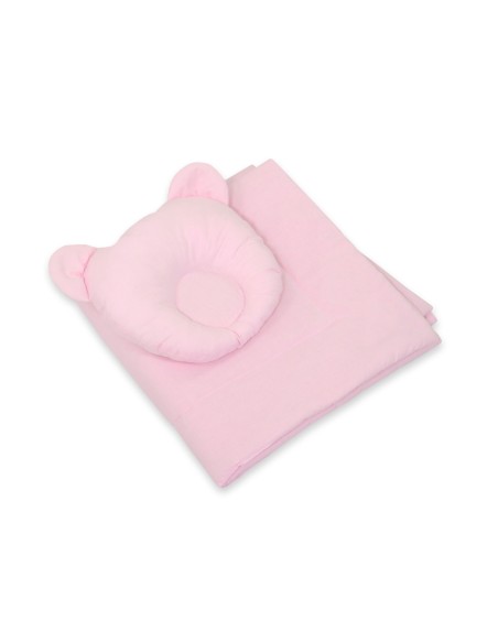 Blanket with pillow - 2pcs set - pink