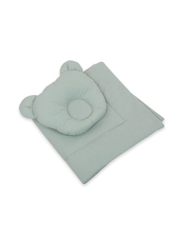 Blanket with pillow - 2pcs set - pastel green