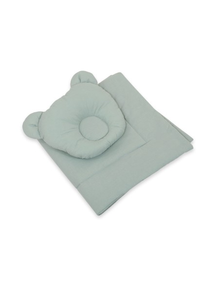 Blanket with pillow - 2pcs set - pastel green