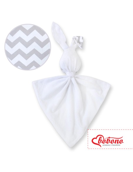 Cuddly rabbit double-sided- Chevron grey