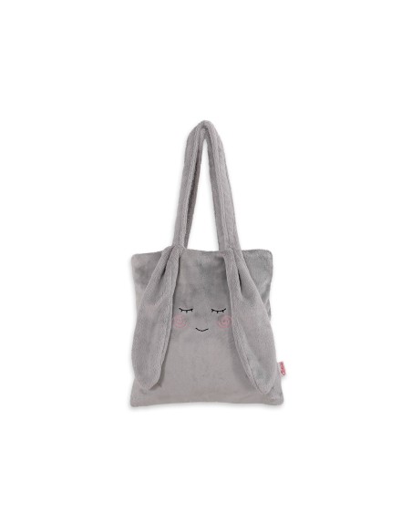 Children's shoulder bag with bunny ears - grey