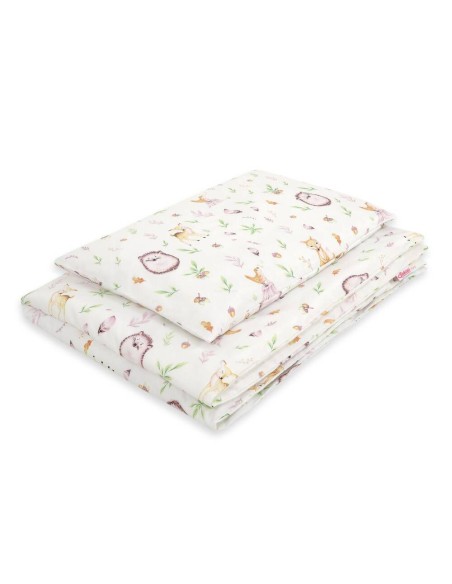 Baby cotton bedding set 2-pcs 120x90 cm- forest softness