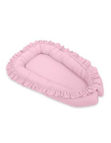 Baby nest Premium Cocoon for infants with a ruffle MY SWEET BABY- pink