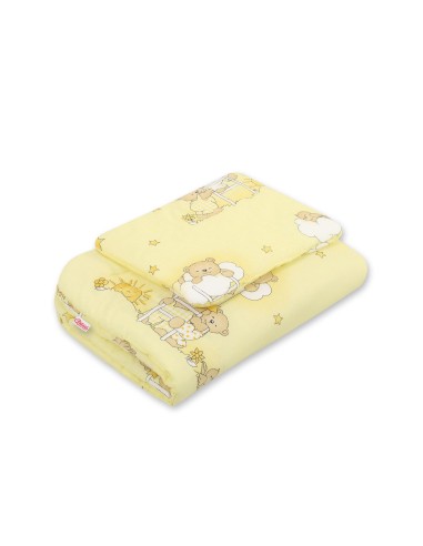 Bedding set 2-pcs 75x100cm NEWBORN - Teddy bears on ladders cream